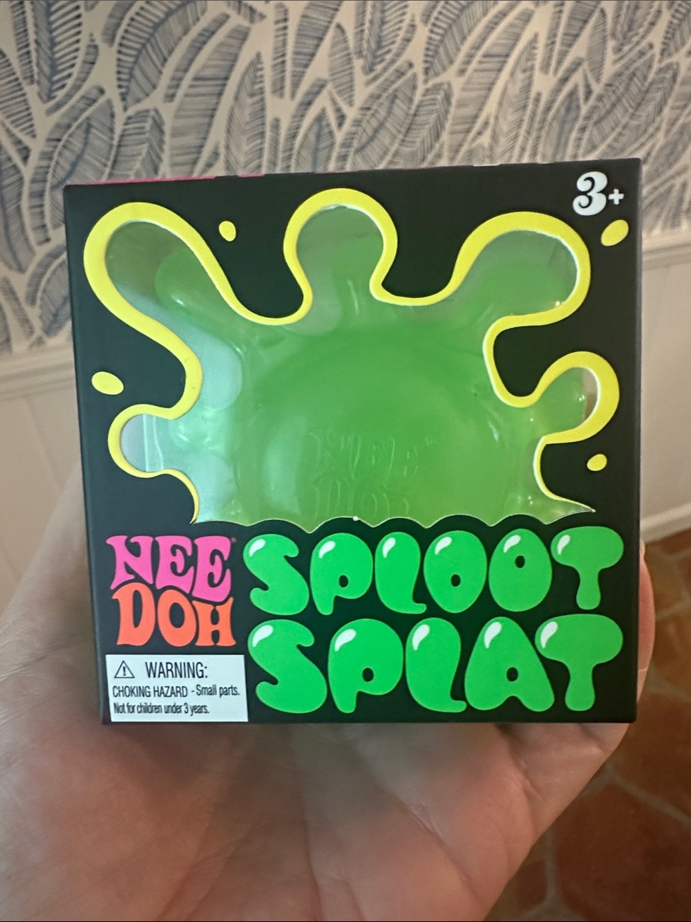Schylling NeeDoh Sploot Splat Kids Stress Ball - Green